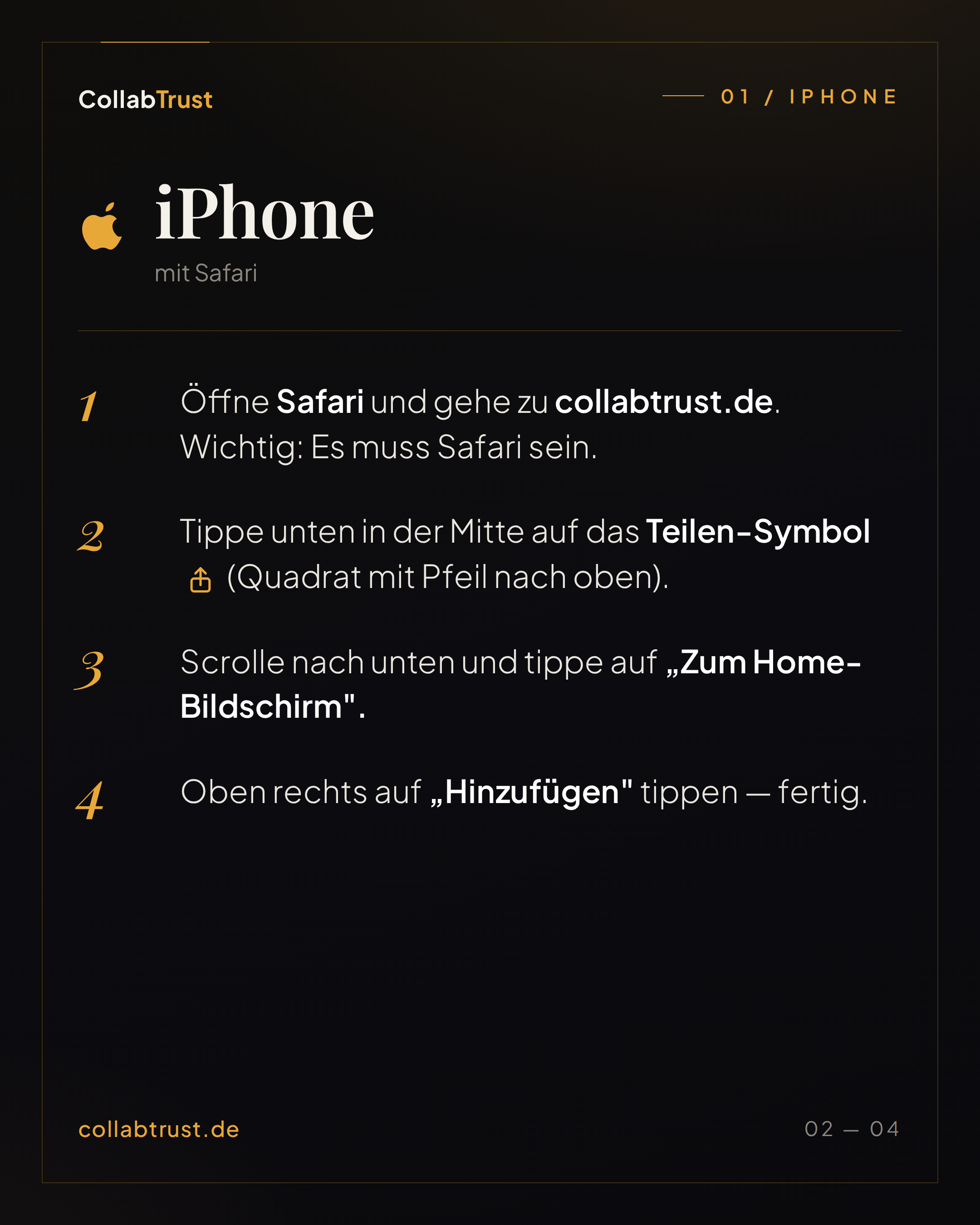 Anleitung iPhone