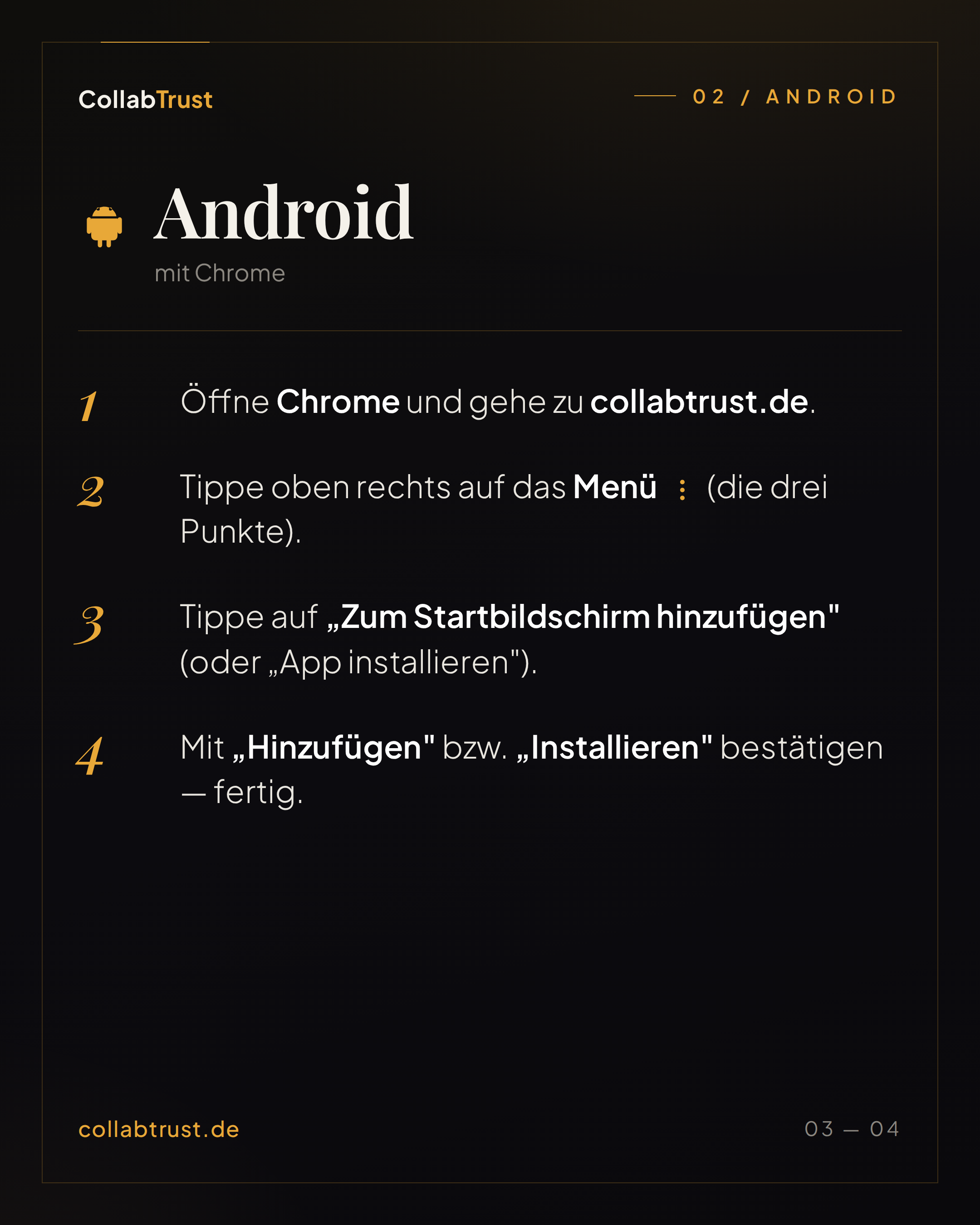 Anleitung Android